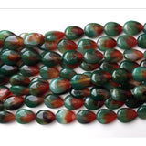 18x25mm High Banded Agates Water Drop Loose Beads