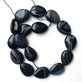 18x25mm High Banded Agates Water Drop Loose Beads