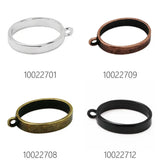 18x25mm oval open back bezel pendant for resin, 10pcs/pkg
