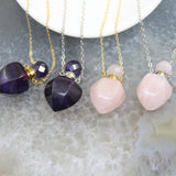 Lantern Shaped Perfume Bottle Pendant Chains