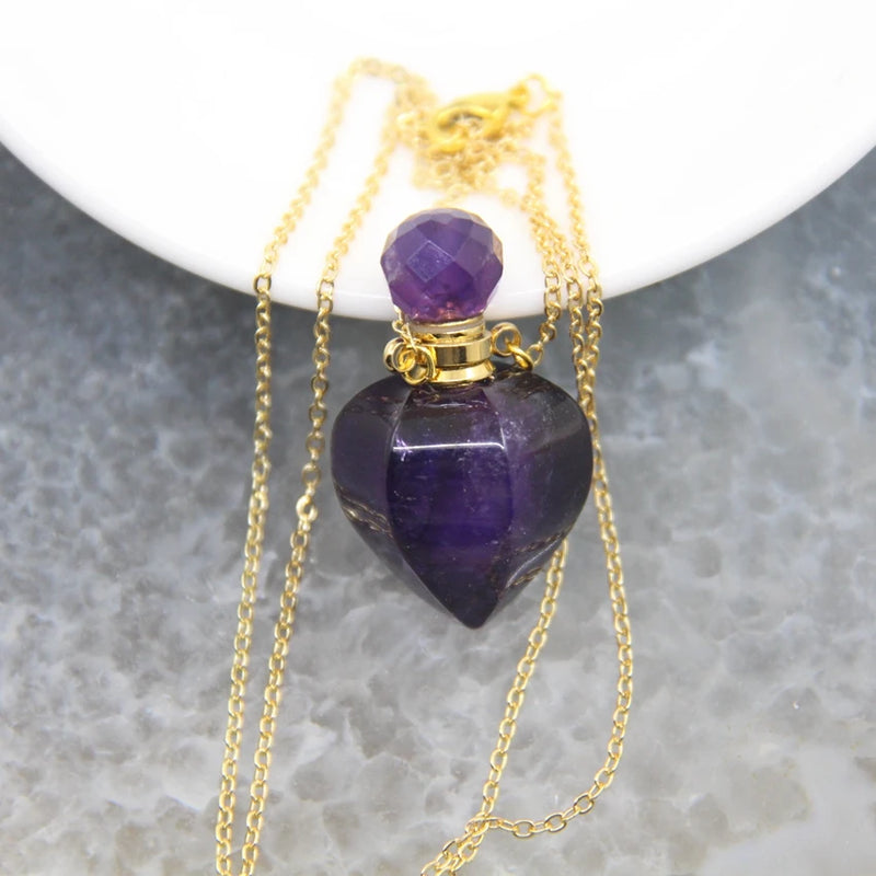 Lantern Shaped Perfume Bottle Pendant Chains