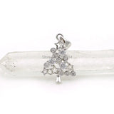 Micro Pave CZ Tree of Life Charm for Necklaces