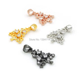 Micro Pave CZ Tree of Life Charm for Necklaces