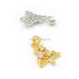 Micro Pave CZ Tree of Life Charm for Necklaces
