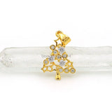 Micro Pave CZ Tree of Life Charm for Necklaces
