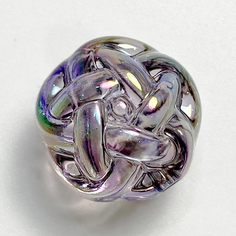 UV Effect Twisted Shape Acrylic Beads 10Pc