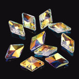 Crystal Rhombic Glass Loose Beads for Jewelry Making DIY