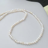 Natural South Sea Baroque Pearl Necklace 3-4mm