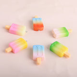 Colorful Resin Ice Cream Pendant Charms Ornament Accessories 40pcs DIY Jewelry