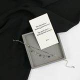 925 Silver Tassel Anklet Double Layer Circular Round Gift