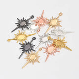 Brass Star Pendant for Jewelry Making
