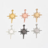 Brass Star Pendant for Jewelry Making