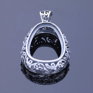 925 Sterling Silver Women Semi Mount Base Blank Pendant Setting