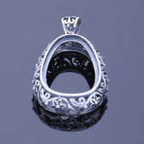 925 Sterling Silver Women Semi Mount Base Blank Pendant Setting