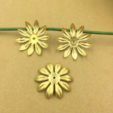 19.5mm Flower Charms Spacer Beads Caps DIY Jewelry Hairpin Findings