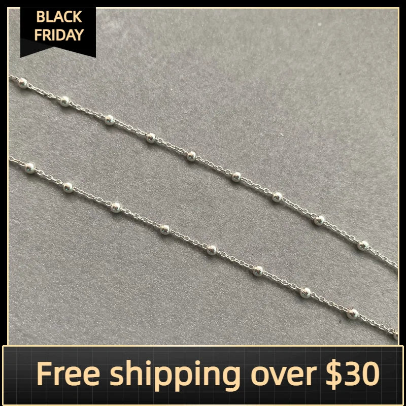 Silver Chain 19.68in Unset 0.76-2.5mm