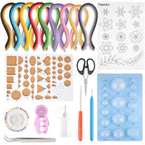 Paper Quilling Kit 45 Colors 900 Strips Quilling Art Tools Supplies Beginners