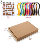 Paper Quilling Kit 45 Colors 900 Strips Paper Crafting Tools Quilling Supplies