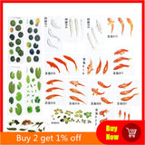 19Pcs 3D Goldfish Duckweed Epoxy Filler DIY Jewelry Resin Painting Material