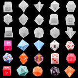 Irregular Dice Epoxy Resin Molds for DIY Game Jewelry Making
