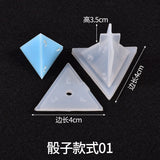 Irregular Dice Epoxy Resin Molds for DIY Game Jewelry Making