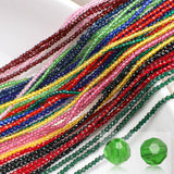 1900Pcs 1MM Glass Rondelle Crystal Round Spacer Beads DIY Jewelry Making