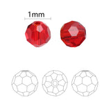 1900Pcs 1MM Glass Rondelle Crystal Round Spacer Beads DIY Jewelry Making