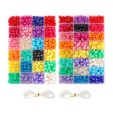 Beads with Elastic Strings for DIY Craft Jewelry Making