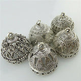 Vintage Silver Mix Antique Heart Triangle Filigree Pendant