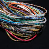 190Pcs Natural Stone Beads Coin Shaped DIY Necklace Bracelet Handiwork Accessory