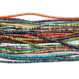 190Pcs Natural Stone Beads Coin Shaped DIY Necklace Bracelet Handiwork Accessory