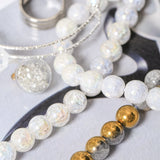 190pcs 10mm Cracked Glass Beads - DIY Bracelet Bangle - 26 Color Options