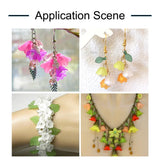 190pcs/50g Mixed Acrylic Flower Beads Charms 10x6mm