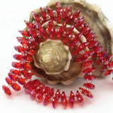 190pcs Red Pink Bicone Crystal 4*8mm Spacers Beads Jewelry Findings