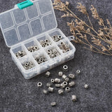 Tibetan Antique Silver Large Hole European Beads Mixed Shapes Spacer Beads