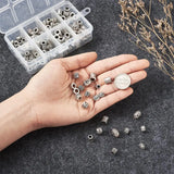 Tibetan Antique Silver Large Hole European Beads Mixed Shapes Spacer Beads