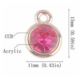 192 Pcs Birthstone Charms Jewelry Making DIY Bracelet Necklace Earrings