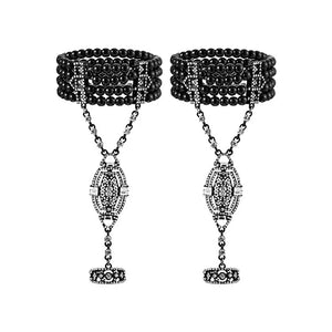 1920s Flapper Bracelet Ring Set Roaring 20s Accessory