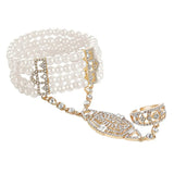 1920s Flapper Bracelet Ring Set Roaring 20s Accessory
