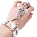 1920s Flapper Bracelet Ring Set Roaring 20s Accessory