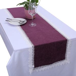 Jute Table Runner Vintage Burlap Rustic Tablecloth Wedding Party Decor