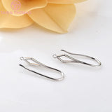 12PCS 25MM 24K Plated Brass Rhombus Earring Hooks