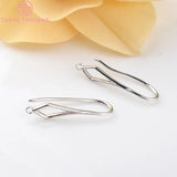 12PCS 25MM 24K Plated Brass Rhombus Earring Hooks