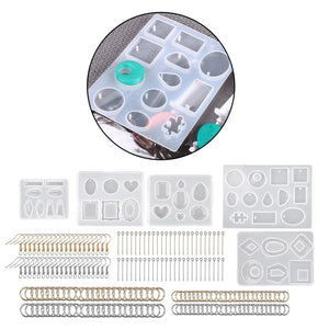 195 Earring Making Kit w/ 100 Jump Rings DIY Jewelry Pendants