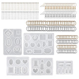 195 Earring Making Kit w/ 100 Jump Rings DIY Jewelry Pendants