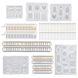 195 Earring Making Kit w/ 100 Jump Rings DIY Jewelry Pendants