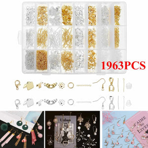 1963Pcs Jewelry Making Kits Necklace Earring DIY Set Supplies