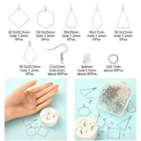 196Pcs Earring Making Kit Beading Hoop Earring Hooks DIY Jewelry Findings