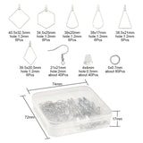 196Pcs Earring Making Kit Beading Hoop Earring Hooks DIY Jewelry Findings