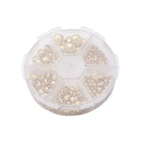198Pcs Brass Beads Textured Round Spacer Beads Jewelry Making DIY